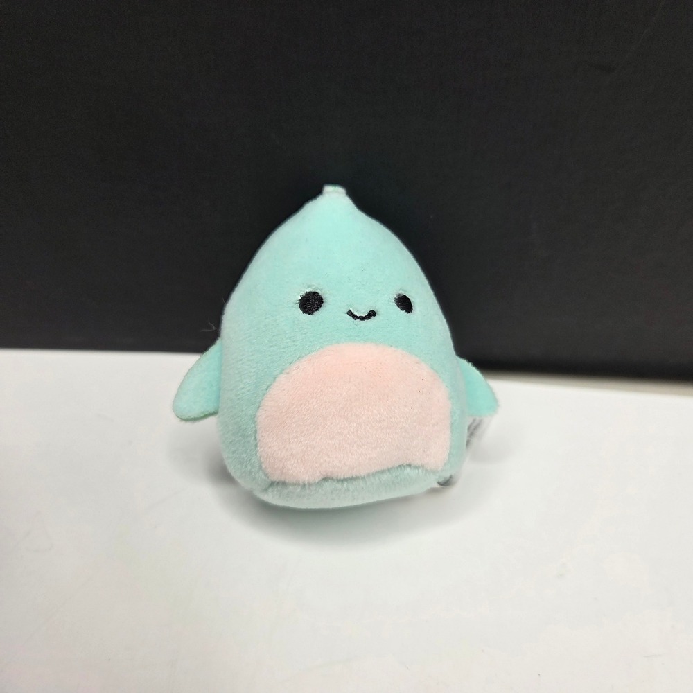 Squishville Squishmallows Shark Mini Plush 2" Teal Pink Micro Toy SQM0385
